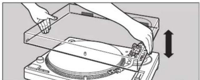 TECHNICS EAHF70N - Fit the dust cover - 1