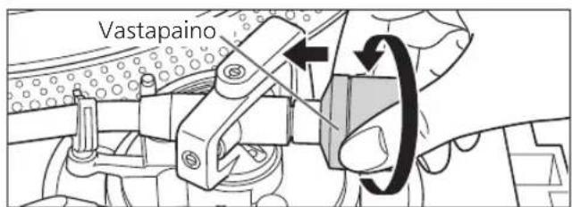TECHNICS EAHF70N - Kiinnitä vastapaino äänivarren takaosaan. - 1