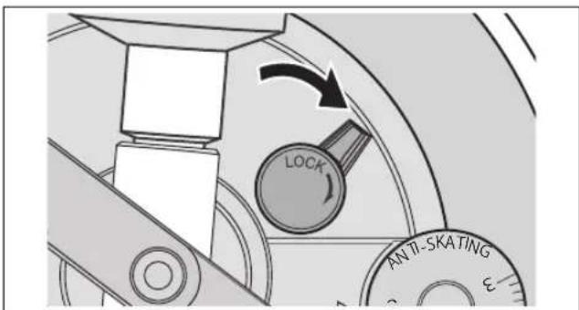 TECHNICS EAHF70N - After arm height adjustment is finished, lock the tone arm by turning the arm lock knob. - 1