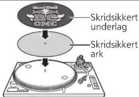 TECHNICS EAHF70N - Læg det skridsikre underlag og det skridsikre ark på pladetallerkenen. - 1