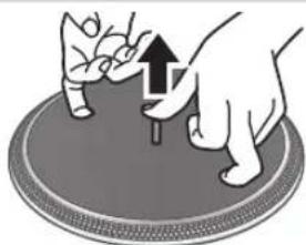 TECHNICS EAHF70N - Para retirar el plato giratorio - 1