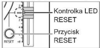TECHNICS EAHF70N - Nacisnąć [RESET], aby włączyć kontrolkę LED RESET regulacji wysokości dźwięku. - 1