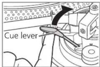 TECHNICS EAHF70N - Lift the cue lever and move the tone arm over the record. - 1