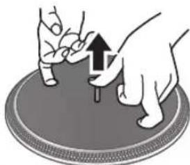 TECHNICS EAHF70N - Levylautasen irrottaminen - 1