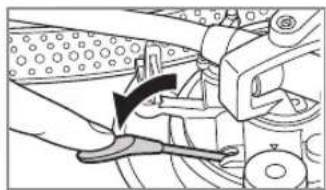 TECHNICS EAHF70N - Sänk tonarmsspaken långsamt. Tonarmen sänks långsamt ner. - 1