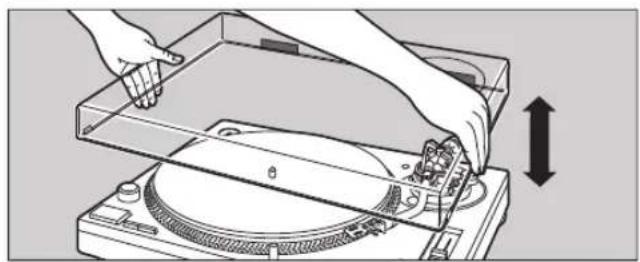TECHNICS EAHF70N - Colocación de la tapa contra el polvo - 1