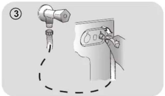 HOOVER HWASH 300 LITE - Raccordement à l'eau - 1