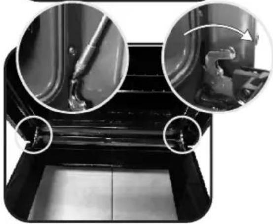 HOOVER HOF4050WAE - ENTFERNEN UND REINIGEN DER GLASTÜR - 3