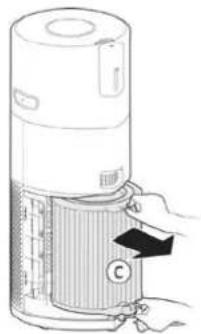 HOOVER HPURIFIER 700 - Pulizia / Sostituzione del filtrro: [Fig. 17] - 3
