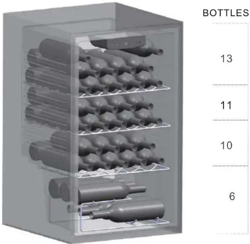 HOOVER HWC 154 EELW - Bottle loading scheme - 1