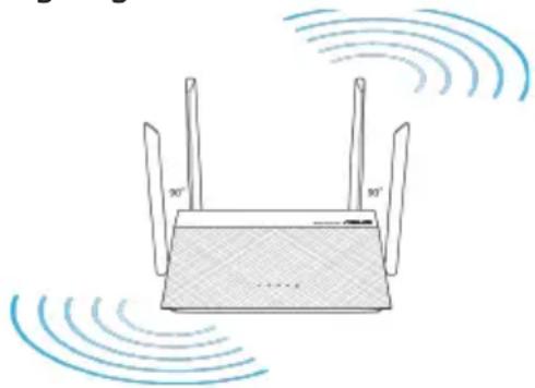 ASUS RTN19 - Placering af din router - 1