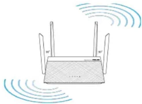 ASUS RTN19 - Ubicar el router inalámbrico - 1