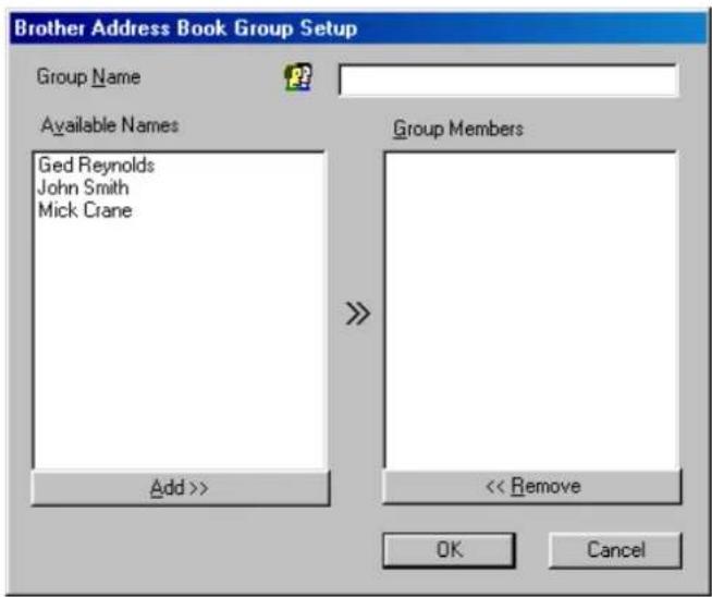BROTHER NC8100h - Configuration d'un groupe de diffusion - 3