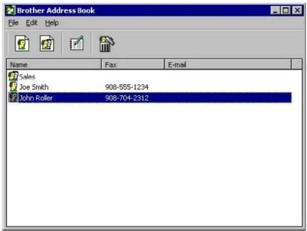 BROTHER NC8100h - Le carnet d'adresses - 1