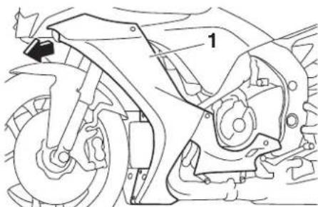 YAMAHA YZFR1M (2020) - Dépose d'un carénage - 1