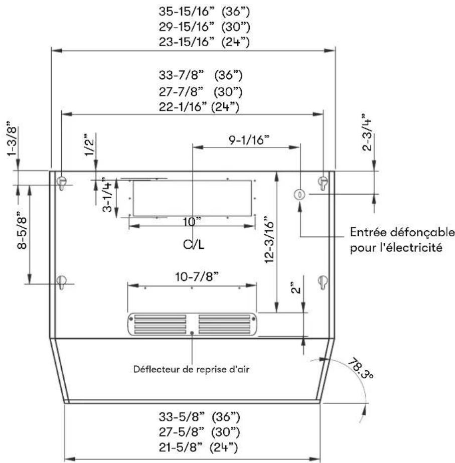 Zephyr Breeze I AK1100BS - Specifications de la hotte - 1