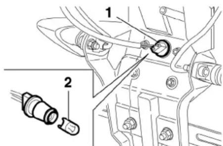 YAMAHA XT660Z (2015) - Remplacement de l'ampoule d'éclairage de la plaque d'immatriculation - 1
