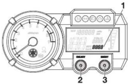 YAMAHA XT660Z (2015) - COMMANDES ET INSTRUMENTS - 2