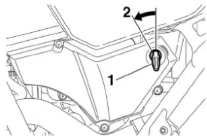 YAMAHA XT660Z (2015) - Dépose de la selle - 1