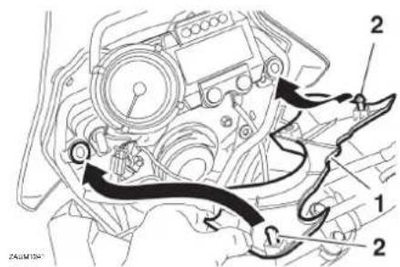 YAMAHA XT660Z (2015) - Mise en place du cache - 1