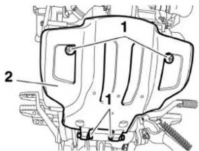 YAMAHA XT660Z (2015) - Changement de l'huile moteur (avec ou sans remplacement de l'élément du filtre à huile) - 1