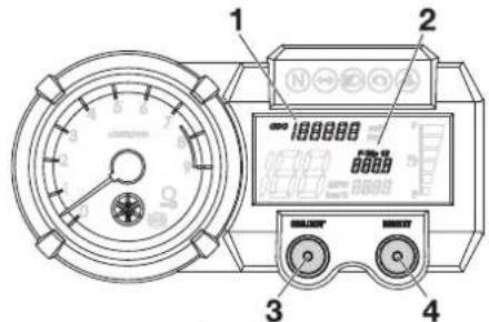 YAMAHA XT660Z (2015) - COMMANDES ET INSTRUMENTS - 1