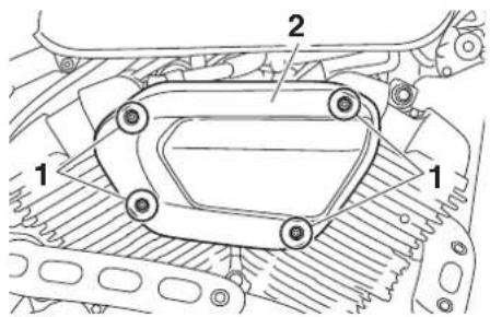 YAMAHA XVS950CU (2016) - Remplacement de l'élément du filtre à air - 1