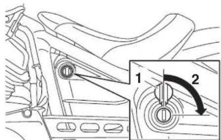 YAMAHA XVS950CU (2016) - Dépose et repose du cache - 2