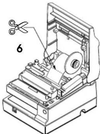 EPSON TMU950 - Installing the Paper Rolls - 4