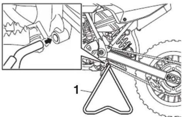 YAMAHA YZ65 (2021) - Béquille latérale démontable - 1