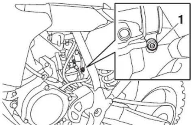 YAMAHA YZ65 (2021) - Precontrainte du ressort - 1