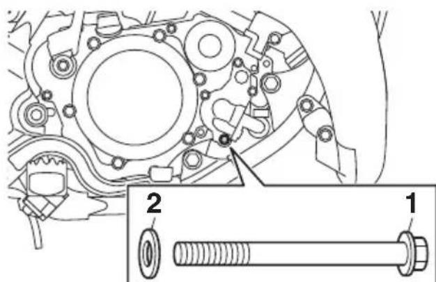 YAMAHA YZ65 (2021) - Changement du liquide de refroidissement - 2