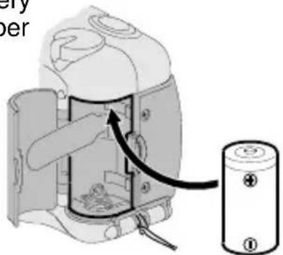 CONTAX C700 - LOADING THE BATTERY - 1