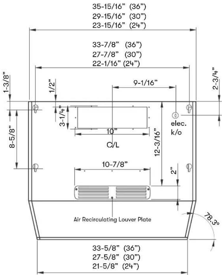 Zephyr Breeze I AK1136BB - Hood Specifications - 1
