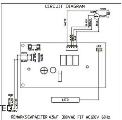 Zephyr Breeze I AK1136BB - LED Removal (FIG. E & F): - 5