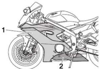 YAMAHA YZFR6 (2019) - Dépose et repose des caches et carénages - 1