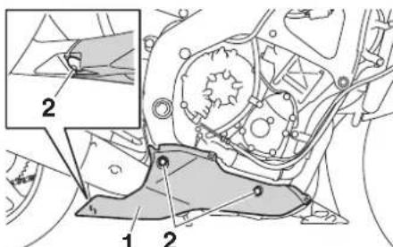 YAMAHA YZFR6 (2019) - Dépose du carénage - 1