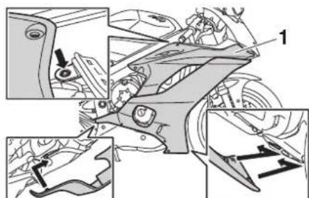 YAMAHA YZFR6 (2019) - Mise en place du carénage - 2