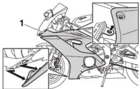 YAMAHA YZFR6 (2019) - Dépose du carénage - 3