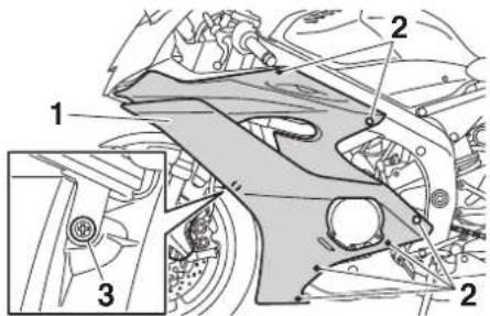 YAMAHA YZFR6 (2019) - Dépose du carénage - 1