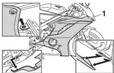 YAMAHA YZFR6 (2019) - Dépose du carénage - 4