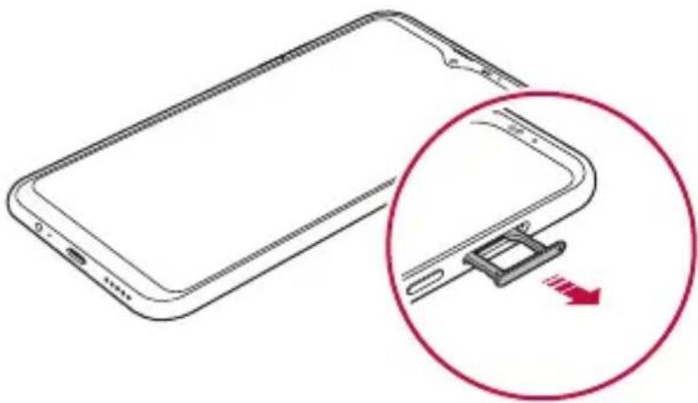 LG K50S - Installing the SIM card - 3