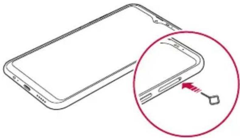LG K50S - Installing the SIM card - 2