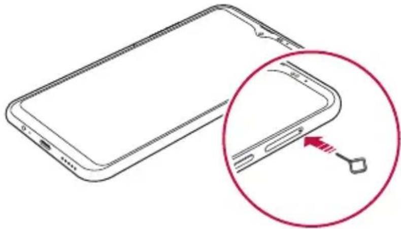 LG K50S - Instalarea cartelei SIM - 2