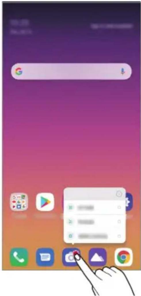 LG K50S - Comenzi rapide pentru aplicatiu - 1