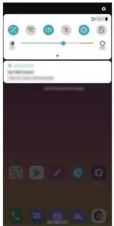 LG K50S - Panel de notificationsiones - 1