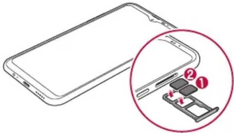 LG K50S - Installation de la carte SIM - 4