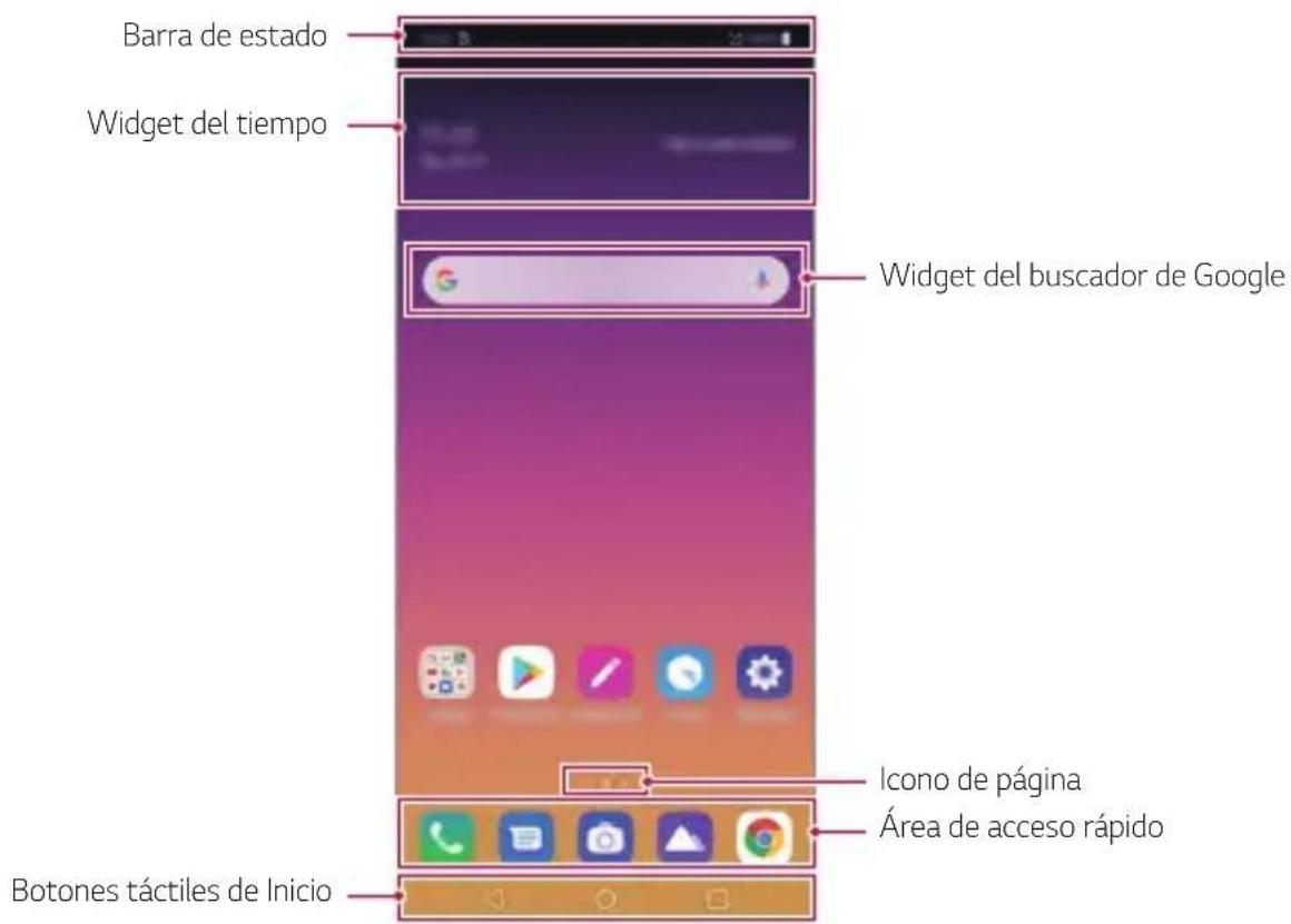 LG K50S - Diseño de la pantalla de inicio - 1