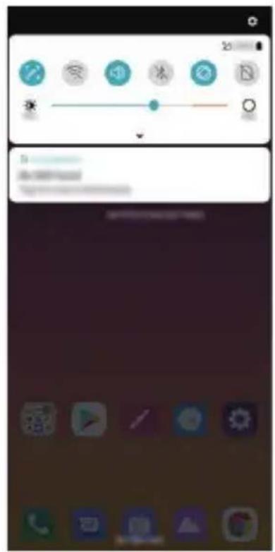 LG K50S - Panneau de notifications - 1