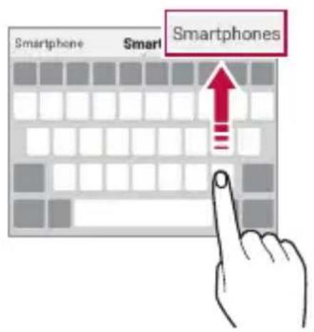 LG K50S - Suggestion de mots - 2